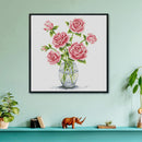 11CT Stamped Cross Stitch Kits DIY Flowers Needlework Craft Decor (M0099) Newly