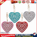 4pcs DIY Full Drill Diamond Painting Special Shaped Heart Key Chain Gifts Newly