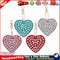 4pcs DIY Full Drill Diamond Painting Special Shaped Heart Key Chain Gifts Newly