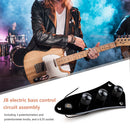 Bass Control Panel Professional Pre-wired Control Plate for Jazz Bass Guitar