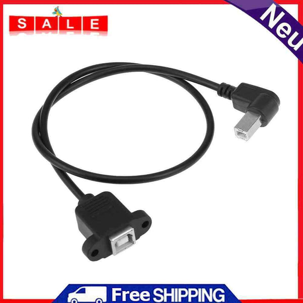 Elbow Port USB-B/F, USB-B/M Data Charging Cable for Printer Scanner