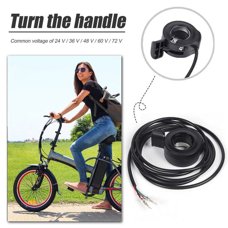 Thumb Throttle Speed Control Finger Switch for Electric Bicycle Bikes E-Bike