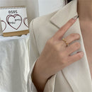 Birthday Party Sweet Women Girl Wedding Heart Ring Geometric Finger Ring Hollow