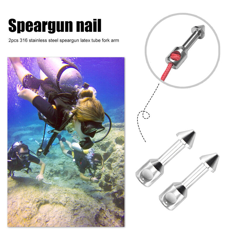 Spear Band Wishbone Nails for Spearfishing Scuba Diving Fishing Tackle Pack