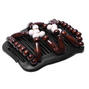Magic Beads Double Hair Comb Clip Stretchy Hair Combs (White plus Brown)