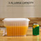 Fridge Water Dispenser with Tap for Lemonade Teas Juices Lemon Water Jug Newly