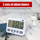 LCD Digital Screen Kitchen Timer Cooking Count Up Countdown Alarm Clock