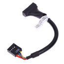 USB 3.0 20 Pin Male to USB 2.0 9 Pin Motherboard Female  Cable