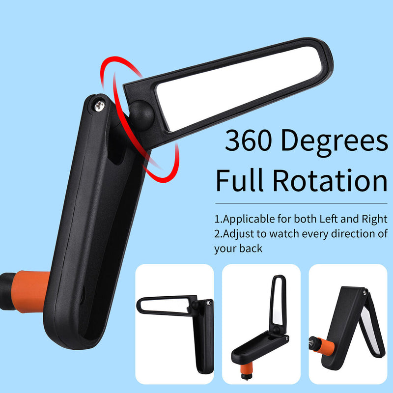 Bike Bar End Mirror 360 Degrees Rotation Bicycle Cycling Rearview Mirror