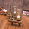 Wooden Desktop Eiffel Tower Sand Timer Brush Teeth Clock Hourglass Timer