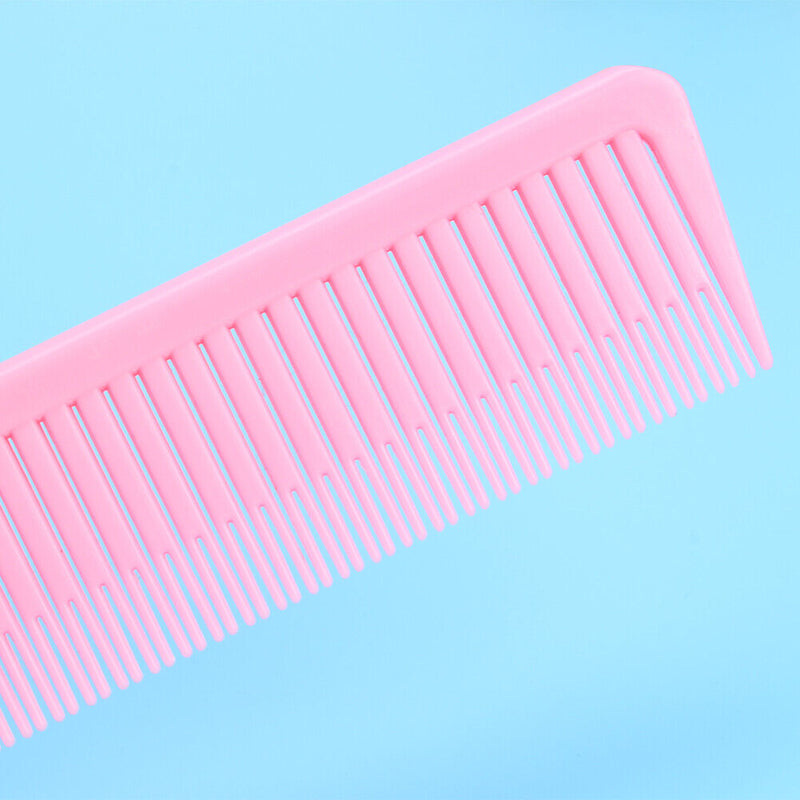 Fine-Tooth Metal Pin Tail Comb Plastic Hair Styling Hairdressing Dyeing Bru