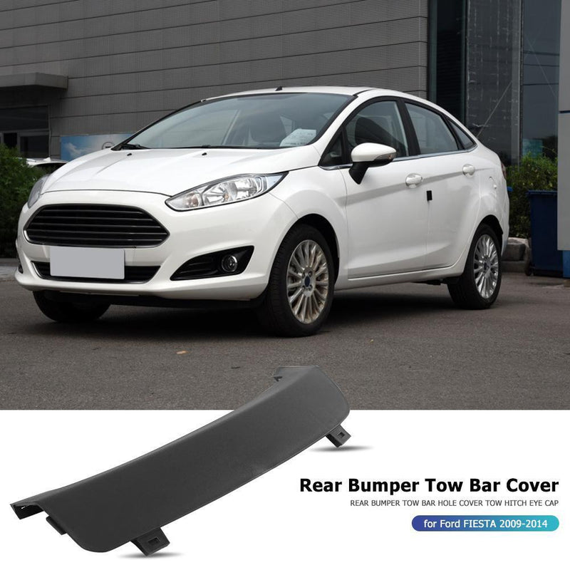 For Ford FIESTA 09-14 Rear Bumper Tow Bar Cover Tow Hitch Eye Cap 8A61-17K922