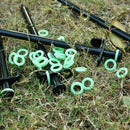 50pcs Nail Fluorescent Rings Outdoor Camping Tent Nail Luminous Rings
