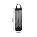 Portable Hanging Trash Garbage Bag Holder Kitchen Storage Organizer (Black)