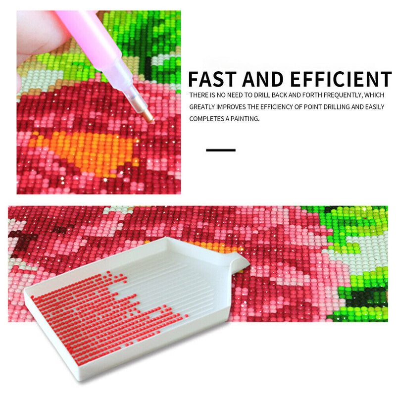 5D DIY Rhinestone Drawing Roller Pen Clay Tray Small Bags Plate Painting Tools