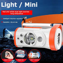 LED Headlamp Fishing Headlight Motion Sensor Camping Light (Orange White)