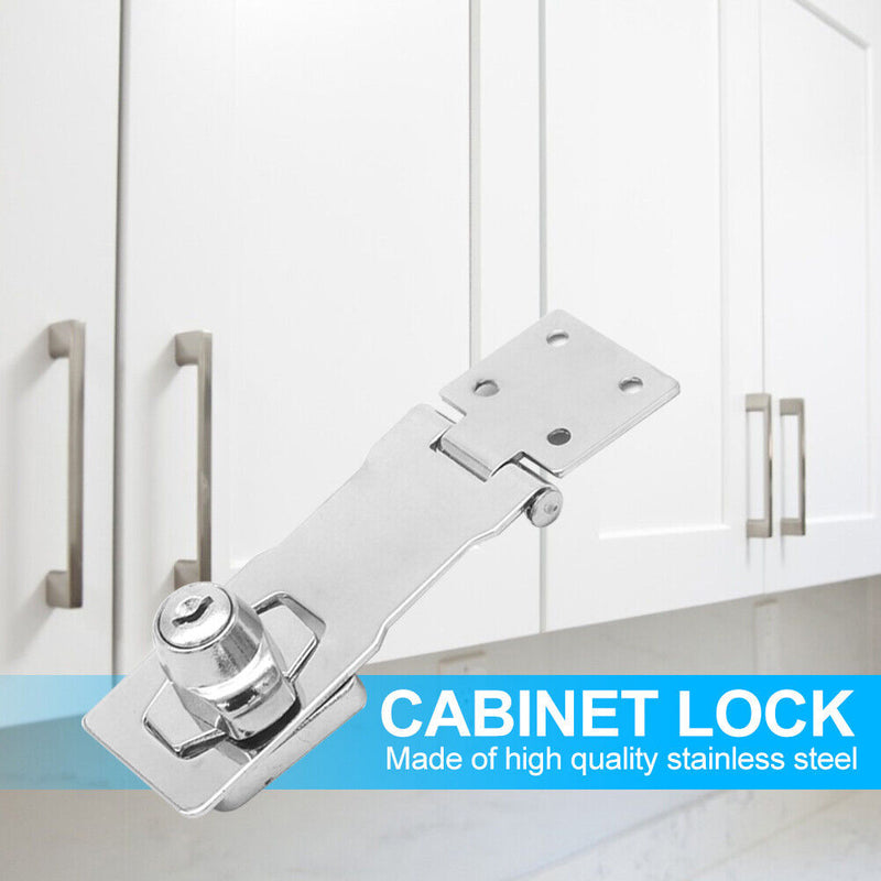 Punch-Free Drawer Lock Anti-Theft Home Office Stainless Steel Cabinet Door Lo