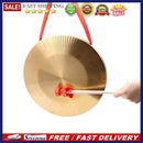 Portable 15.5cm Hand Gong Brass Copper Cymbals with Wooden Stick Instrument