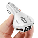 Universal Smart Phone Adapter 2-Port USB Car Charger Fast Charging LED Display