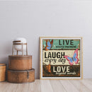 11CT Counted Full Cross Stitch DIY Butterfly Letter Hand Painting Room Decor Kit