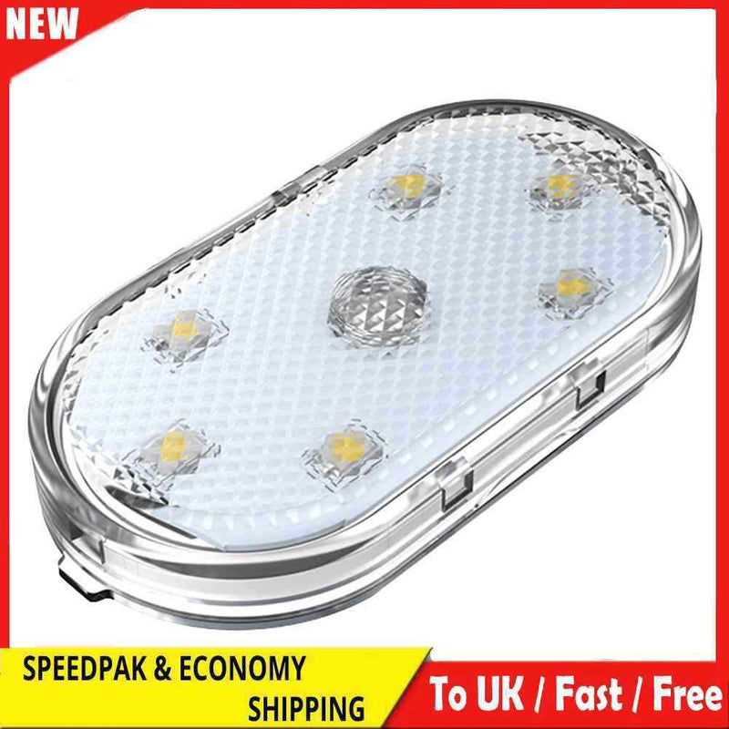 USB Rechargeable Car LED Touch Lights Wireless Auto Roof Ceiling Reading Lamps