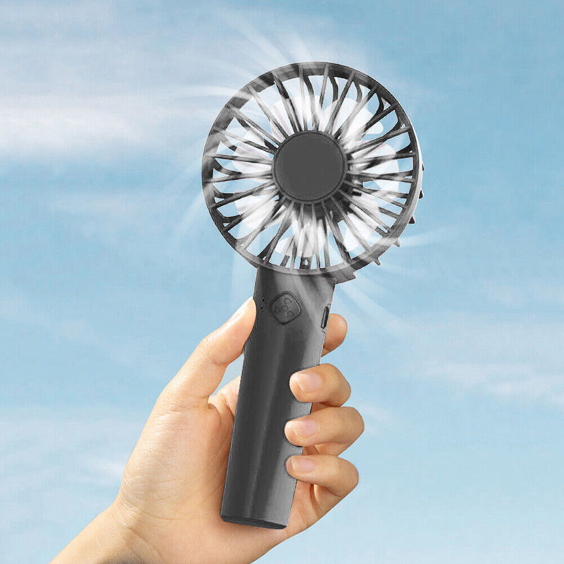 USB Mini Wind Power Handheld Fan Portable Student Office 3 Speed Outdoor Fans