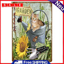 Garden Cat Metal Tin Sign Plate for Bar Pub Club Cafe Decorative Iron Paintings