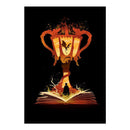 Full Cross Stitch Burning Cup Kit Cotton 3 Strands Stamped Artwork Home Decor