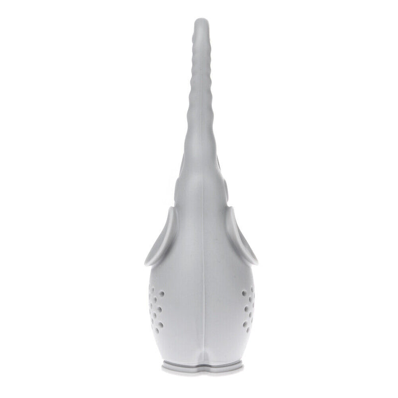Silicone Elephant Shape Mug Cup Loose Leaf Herb Filter Tea Infuser (Gray) Newly
