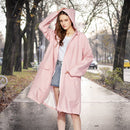 Unisex Tunic Hooded Raincoat Waterproof Outdoor Cycling Rain Poncho (L) Newly