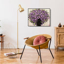 40x50cm Handpainted Acrylic DIY Purple Flower Oil Painting Canvas By Numbers