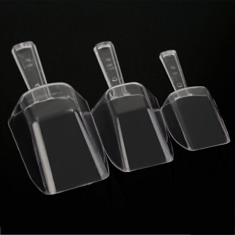 3* Clear Plastic Scoop Bar Buffet Wedding Sugar Sweet Ice Bag Food Gift H5D4