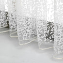 2PCS Peony Curtain Living Room Bedroom Home Door Window Curtain (Grey)