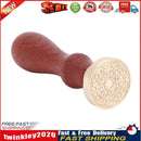 Retro Plant Wood Handle Metal Sealing Wax Stamps DIY Craft Stamp (F179) Newly