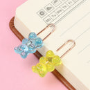 Office Stationery Cartoon Paper Clips Bookmark Binder Organizer Clip Holder