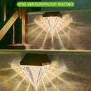Park Decoration Fence Light Solar Diamond Wall Light Porch Lights Solar Lamp