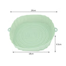 Silicone Air Fryer Liner Square Oven Microwave Baking Fryer Pans Pot Basket