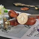 Wax Seal Stamp Constellation Style Handmade Fire Painting for Stamping Envelopes
