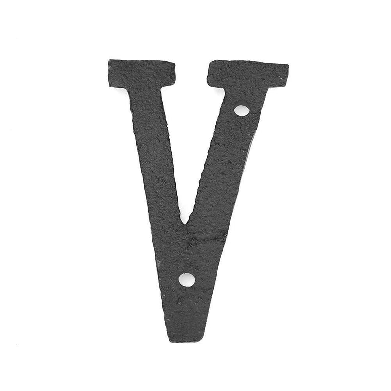 Metal DIY Letter Door Plate Cast Iron Alphabet House Sign Plate Cafe Wall Decor