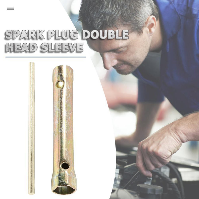 16mm/18mm Spark Plug Socket Wrench Deep Reach Spanner Tool w/ Torque Bar Handle