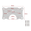 Stainless Steel Hinge Repair Plate Plate Installer Kit for Cabinet Window D