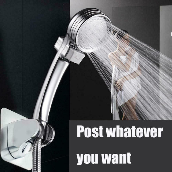 Bathroom Wall Mounted Shower Head Handset Holder Suction Adjustable Bracke E6B4