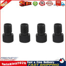 4x Presta to US Bike Tire Valve Adaptor Converter Aluminum Adapter (Black) Newly