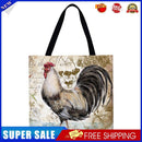 Chickens Printed Shoulder Shopping Bag Casual Large Tote Handbag (40*40cm)