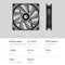 ID-COOLING 120mm CPU Cooler DC 12V 1800RPM PC Case Radiator Air Cooling Fan