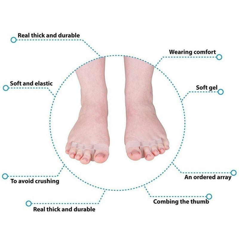 Relief Pain Silicone Toe Separator Foot Care Tools Orthotics Bunion Corrector