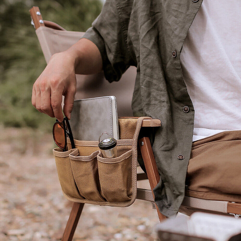 Outdoor Camping Kermit Chair Armrest Hanging Bag Side Pocket Hiking Storage