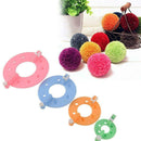 Pompom Maker Kit Knitting Crafts 4 Different Sizes Ball 8PC Making Tools Q5H3