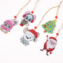 Double-side 5D Diamond Painting DIY Hanging Christmas Trees Pendant (GP012)
