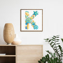 5D DIY Diamond Painting Kits Starfish Letter K Full Round Drill Art (G664)